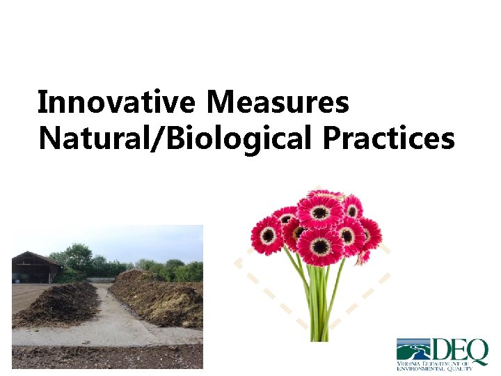 Innovative Measures Natural/Biological Practices Innovative Measures Natural/Biological Practices