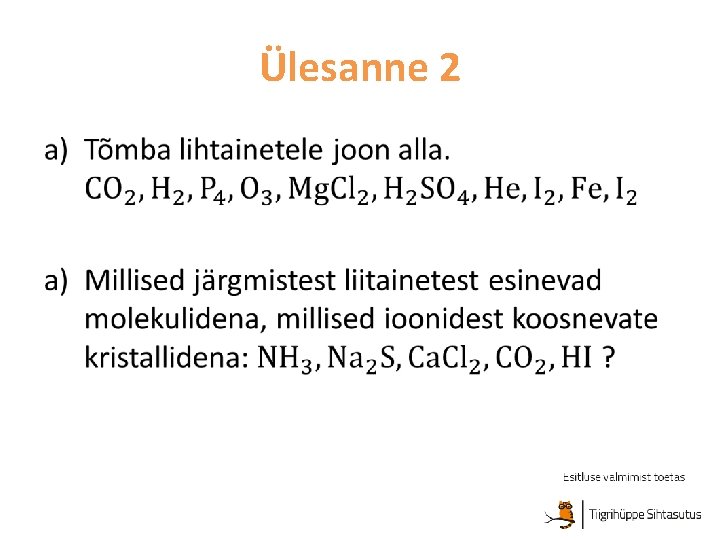 Ülesanne 2 • 