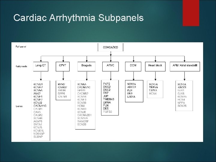 Cardiac Arrhythmia Subpanels 