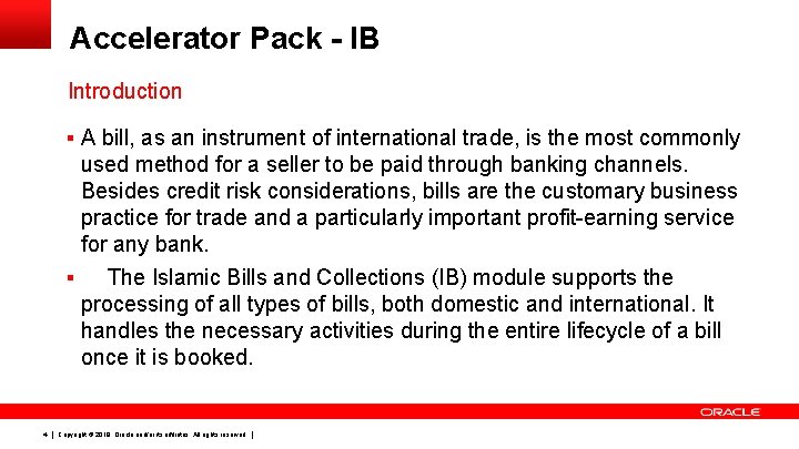 Accelerator Pack - IB Introduction § A bill, as an instrument of international trade,