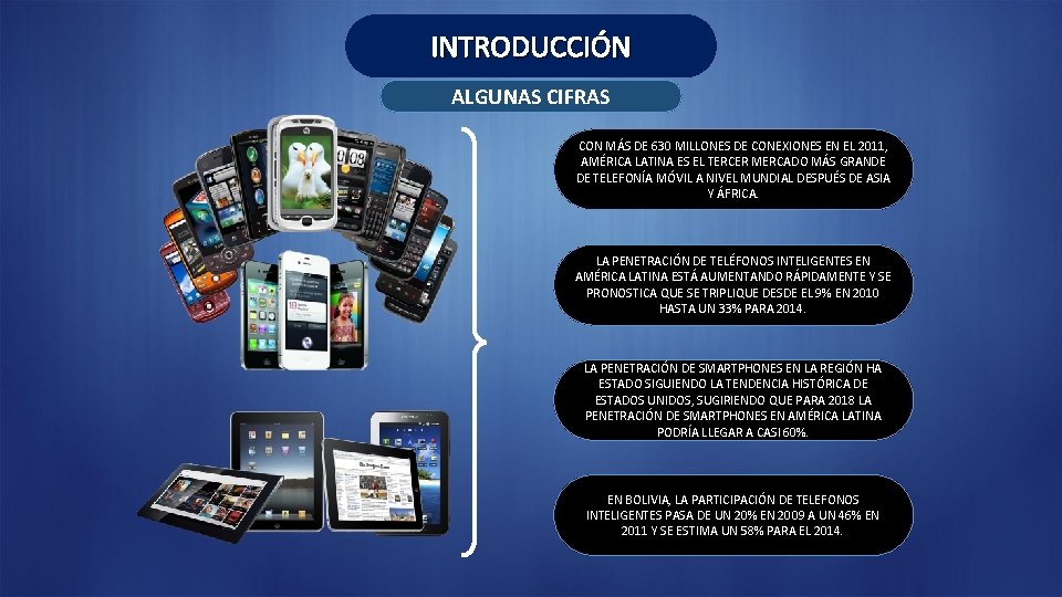 INTRODUCCIÓN ALGUNAS CIFRAS CON MÁS DE 630 MILLONES DE CONEXIONES EN EL 2011, AMÉRICA