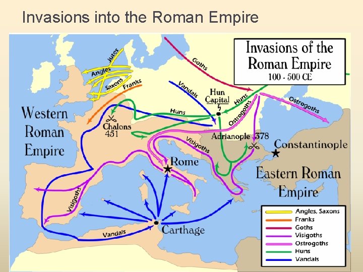 Invasions into the Roman Empire 