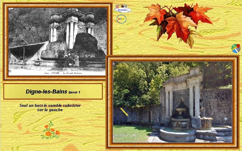 Digne-les-Bains lavoir 1 Seul un bassin semble subsister sur la gauche 