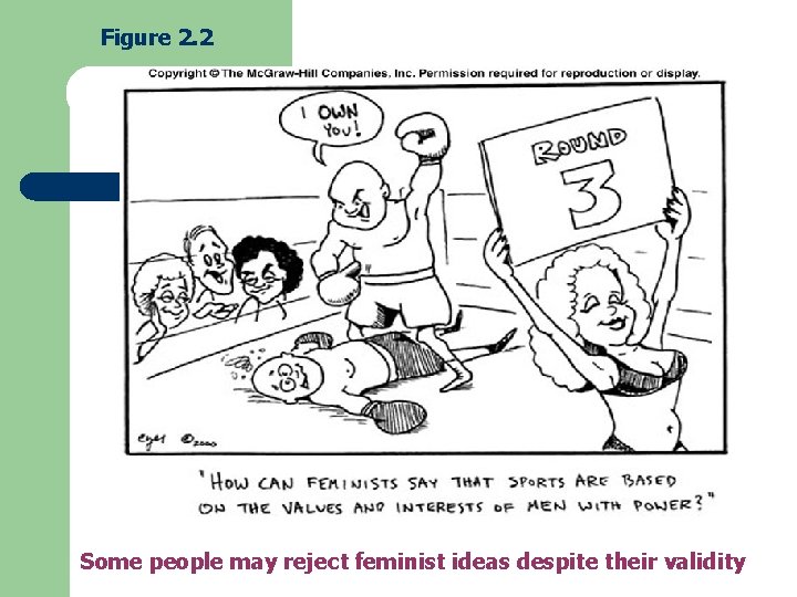 Figure 2. 2 Some people may reject feminist ideas despite their validity 