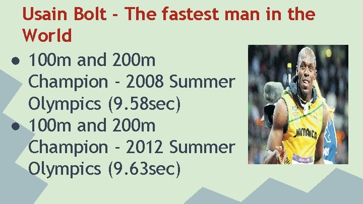 Usain Bolt - The fastest man in the World ● 100 m and 200