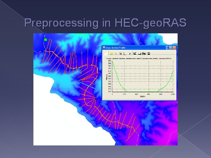 Preprocessing in HEC-geo. RAS 