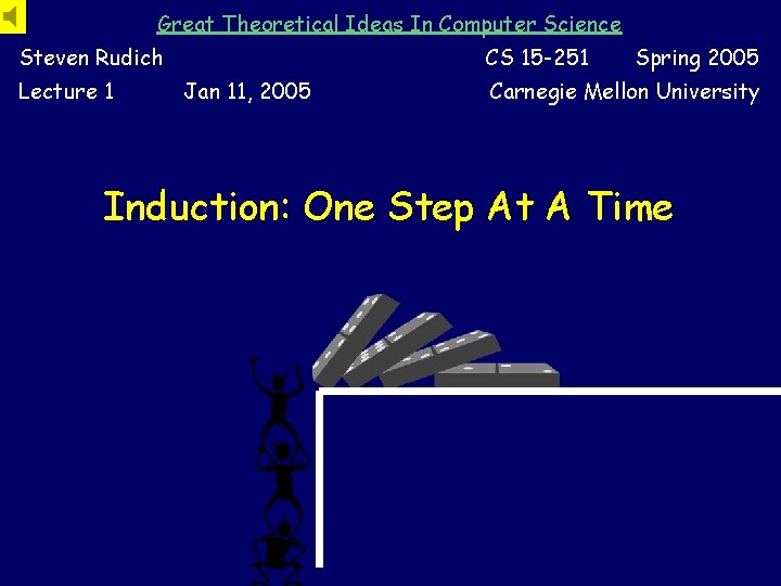 Great Theoretical Ideas In Computer Science Steven Rudich Lecture 1 CS 15 -251 Jan