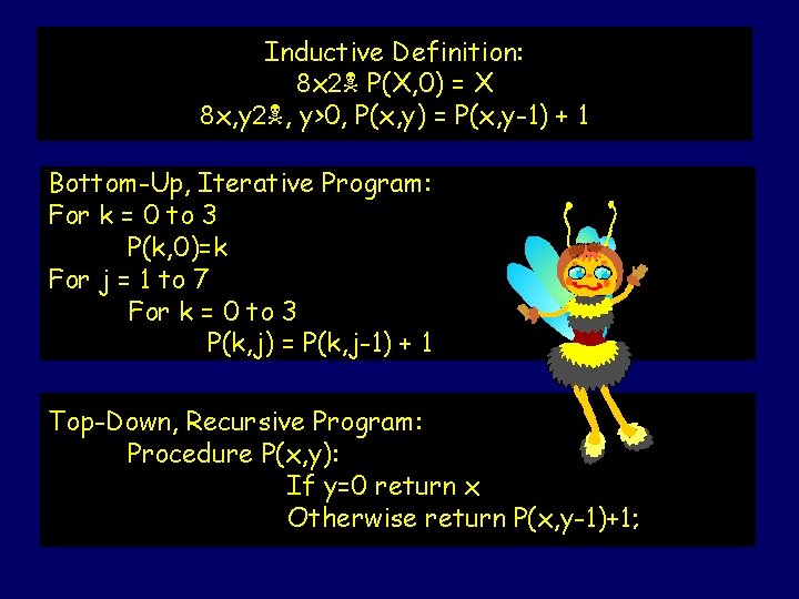 Inductive Definition: 8 x 2 P(X, 0) = X 8 x, y 2 ,