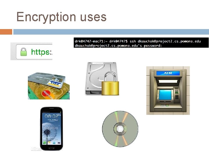 Encryption uses 
