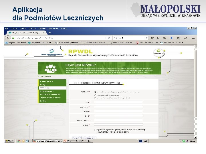 Aplikacja dla Podmiotów Leczniczych 