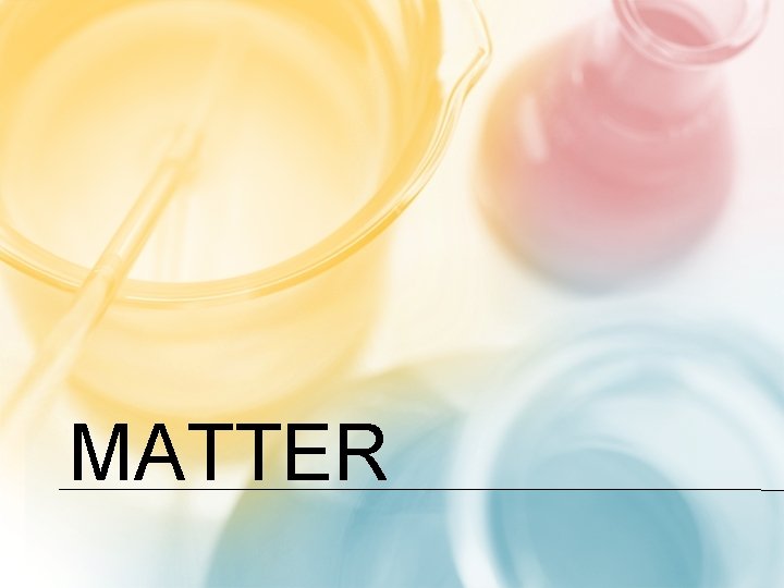 MATTER 