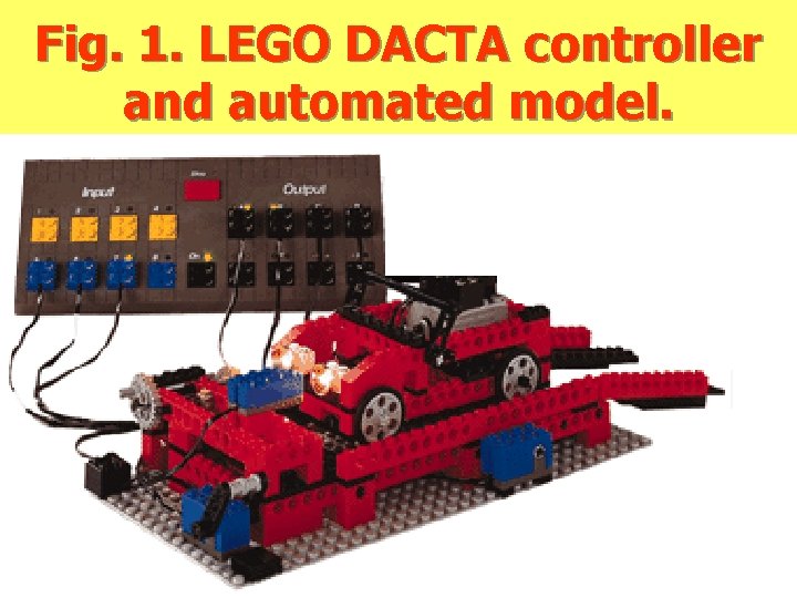 Fig. 1. LEGO DACTA controller and automated model. 