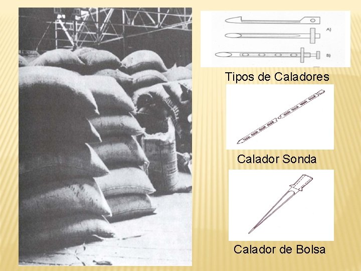 Tipos de Caladores Calador Sonda Calador de Bolsa 