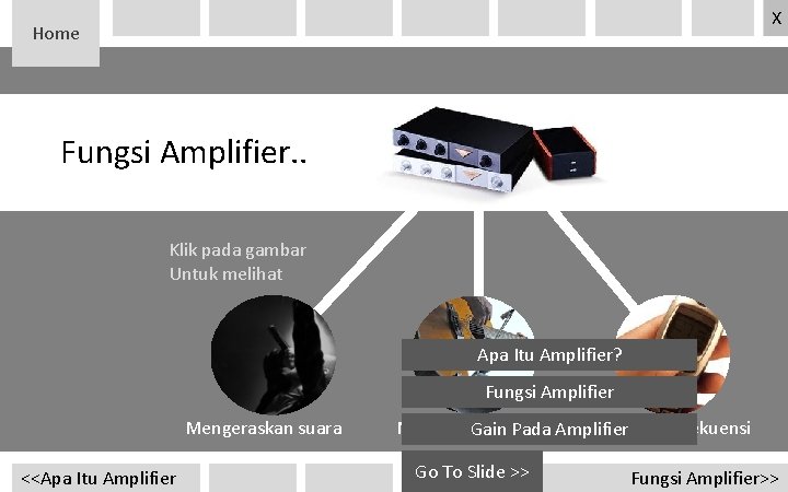 X Home Fungsi Amplifier. . Klik pada gambar Untuk melihat Apa Itu Amplifier? Fungsi