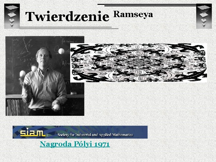 Twierdzenie Ramseya Nagroda Pólyi 1971 