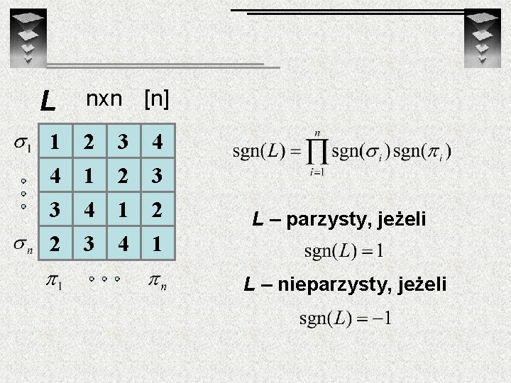 L 1 nxn [n] 2 3 4 4 1 2 3 4 3 2