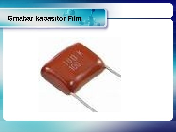 Gmabar kapasitor Film 