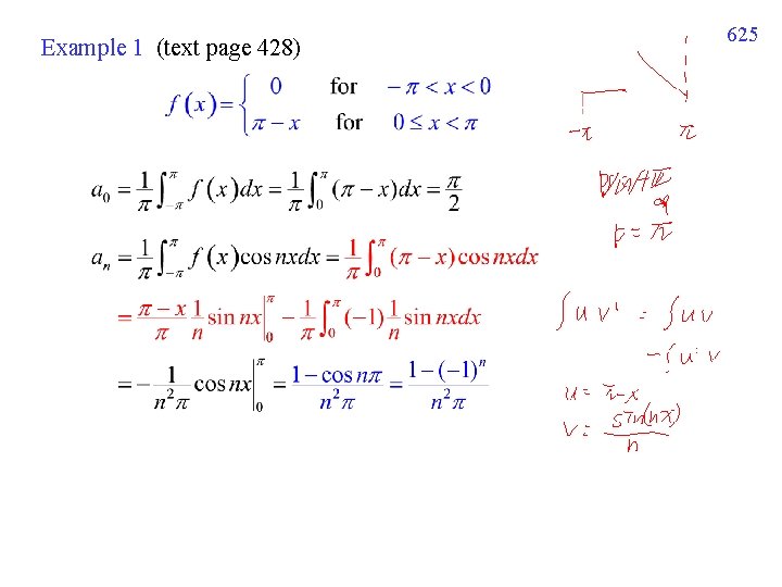 Example 1 (text page 428) 625 Example 1 (text page 428) 625