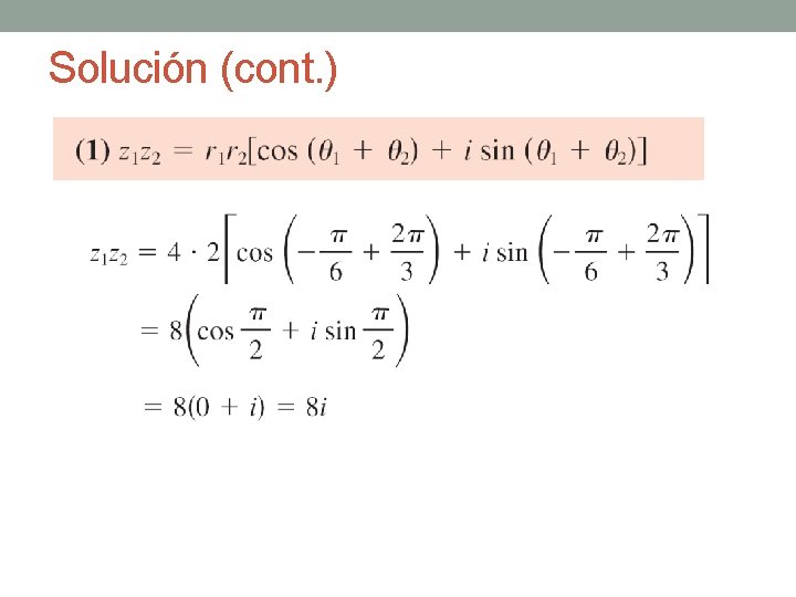 Solución (cont. ) 