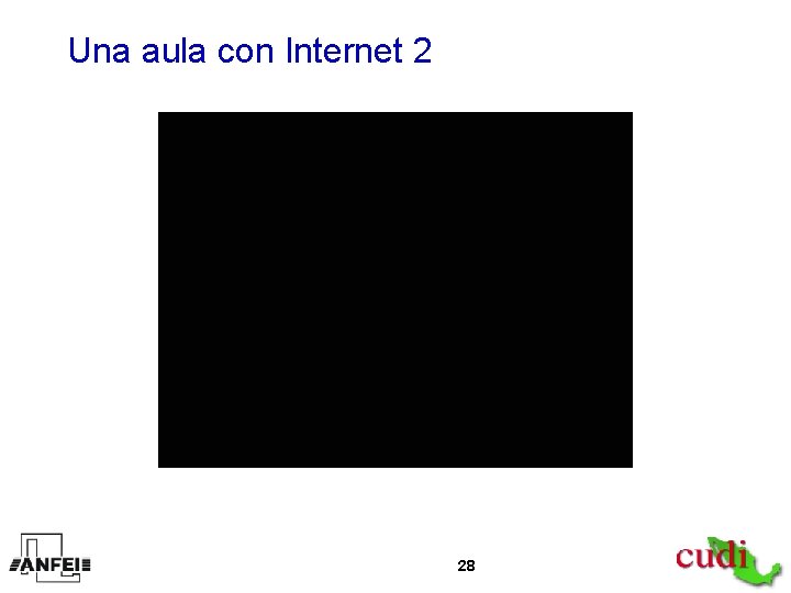 Una aula con Internet 2 28 