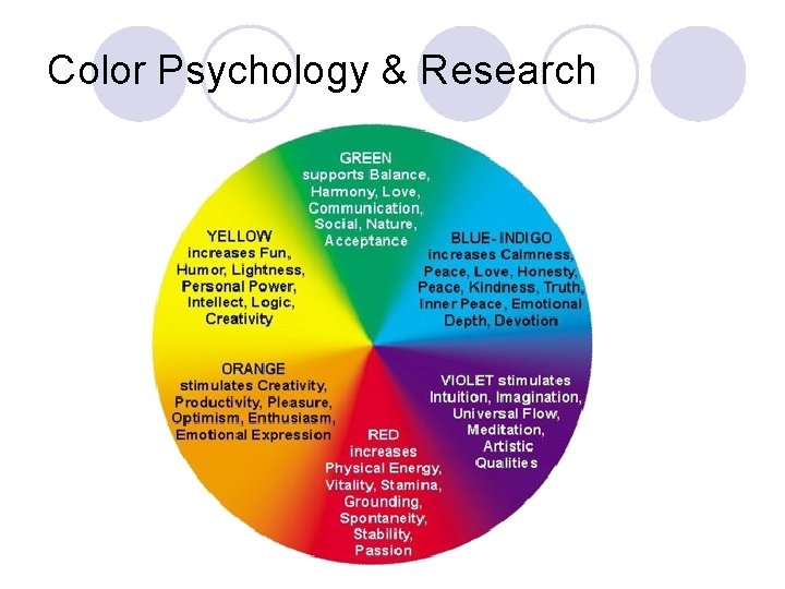 Color Symbolism Psychology Color l evokes common emotions