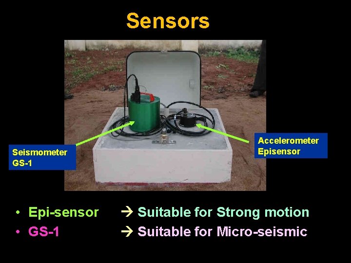 Sensors Seismometer GS-1 • Epi-sensor • GS-1 Accelerometer Episensor Suitable for Strong motion Suitable