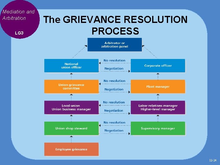 Mediation and Arbitration LG 3 The GRIEVANCE RESOLUTION PROCESS 12 -24 Mediation and Arbitration LG 3 The GRIEVANCE RESOLUTION PROCESS 12 -24
