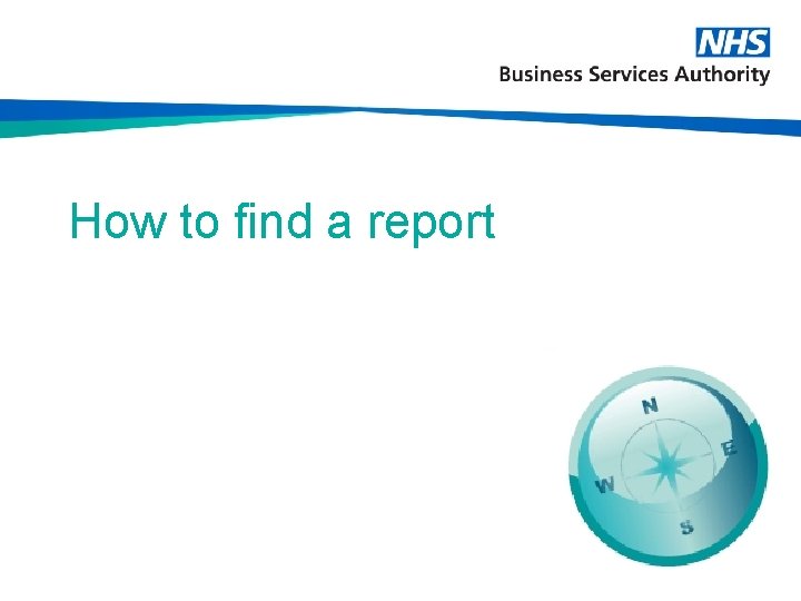 How to find a report 
