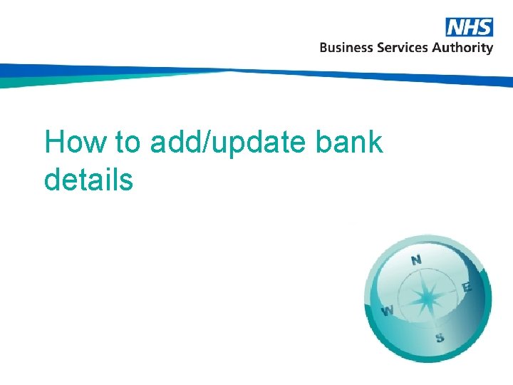 How to add/update bank details 