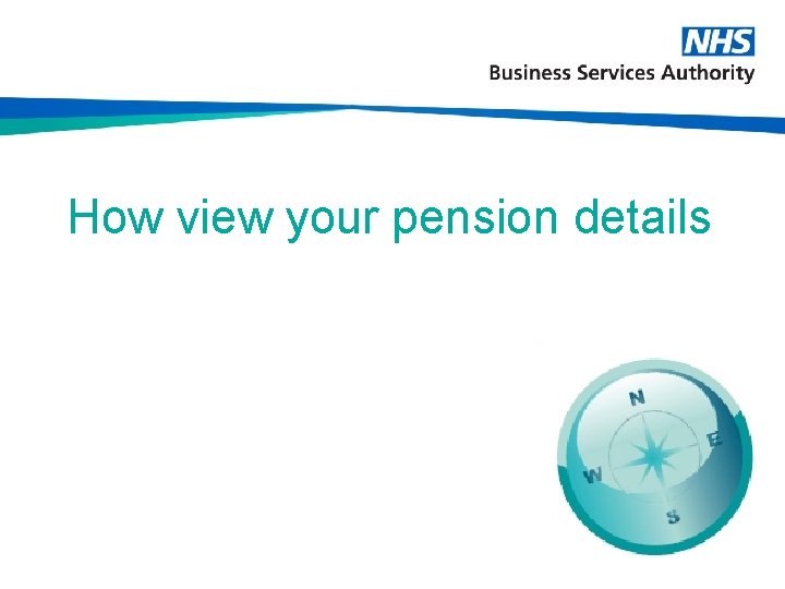 How view your pension details 