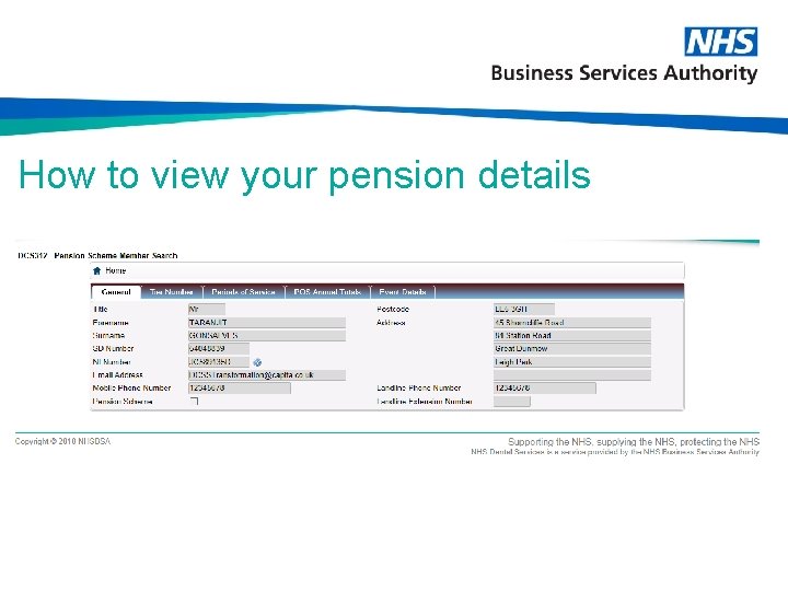 How to view your pension details 