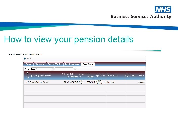 How to view your pension details 