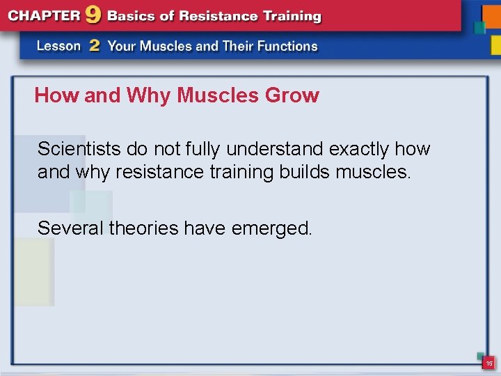 How and Why Muscles Grow Scientists do not fully understand exactly how and why