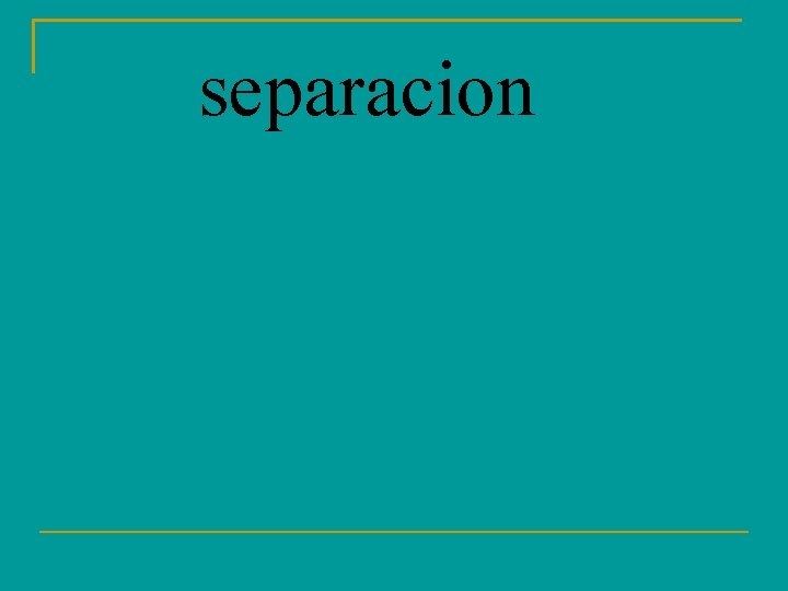 separacion 