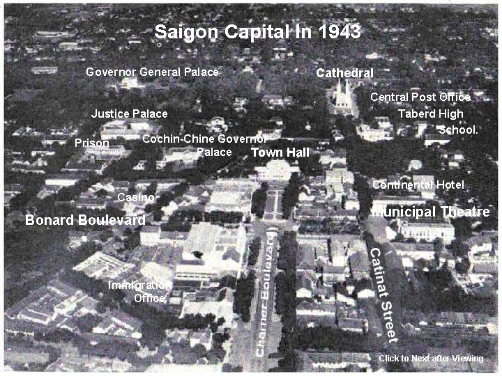 Saigon Capital In 1943 Governor General Palace Cathedral Justice Palace Prison Cochin-Chine Governor Palace