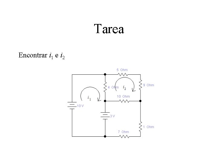 Tarea Encontrar i 1 e i 2 