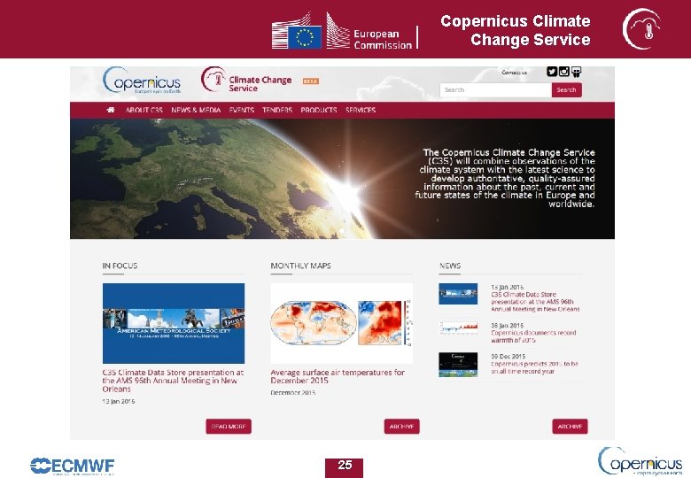 Copernicus Climate Change Service climate. copernicus. eu 25 25 Copernicus Climate Change Service climate. copernicus. eu 25 25