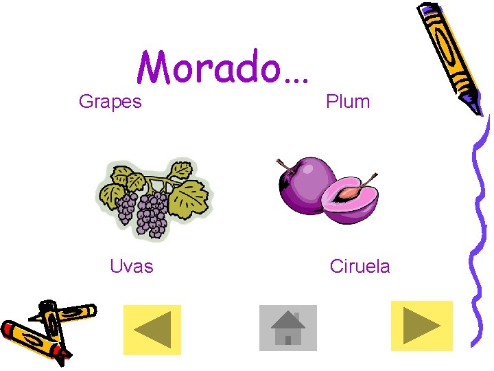 Morado… Grapes Uvas Plum Ciruela 