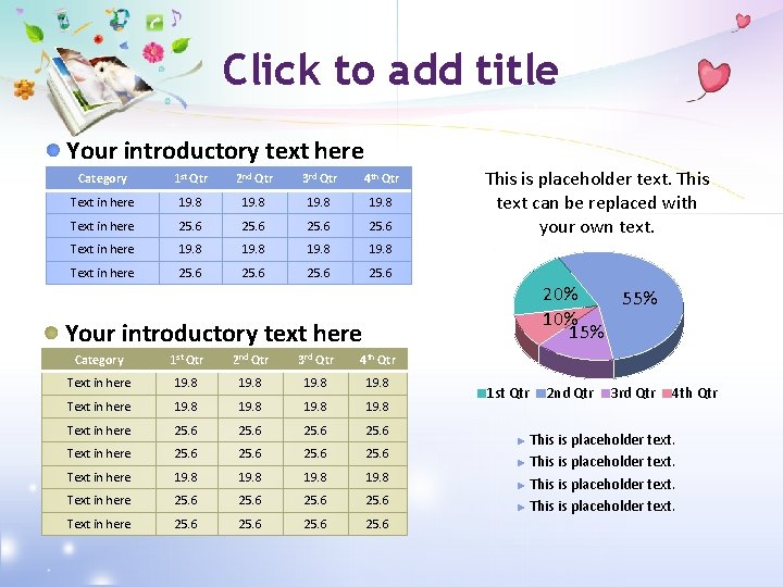 Click to add title Your introductory text here Category 1 st Qtr 2 nd