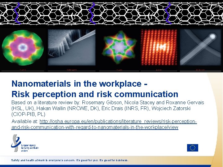 Nanomaterials in the workplace Risk perception and risk communication Based on a literature review