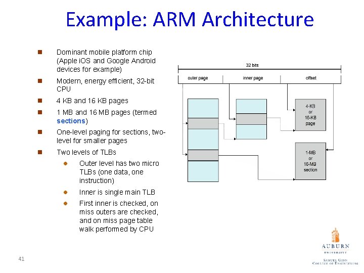 Example: ARM Architecture 41 n Dominant mobile platform chip (Apple i. OS and Google