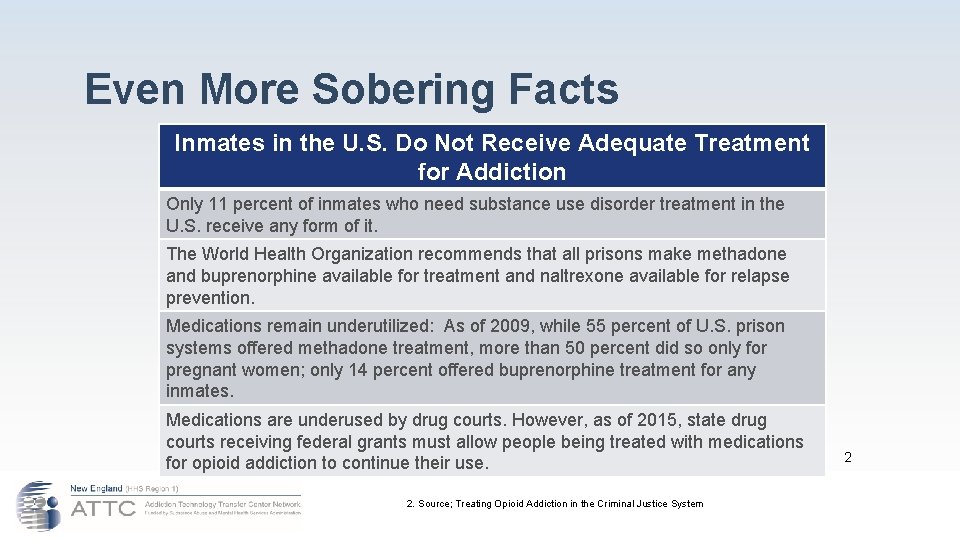 Even More Sobering Facts Inmates in the U. S. Do Not Receive Adequate Treatment