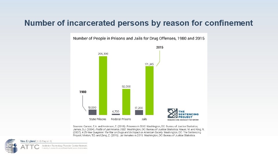 Number of incarcerated persons by reason for confinement 