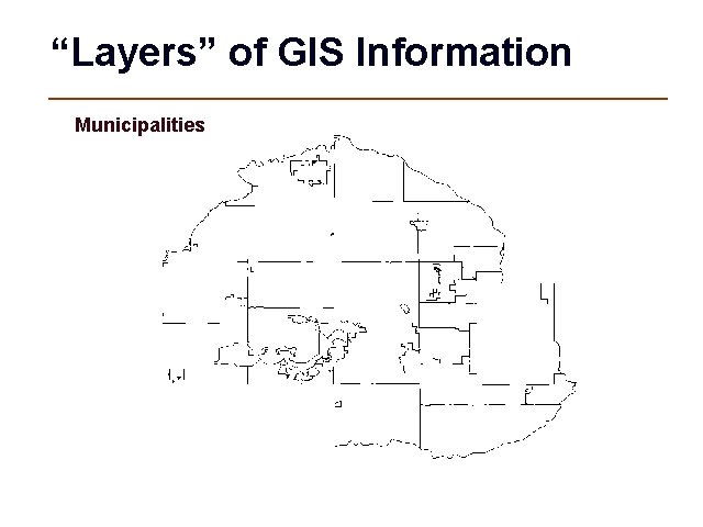 “Layers” of GIS Information Municipalities 