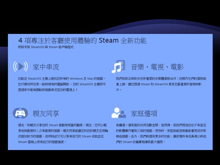 Steam OS功能 