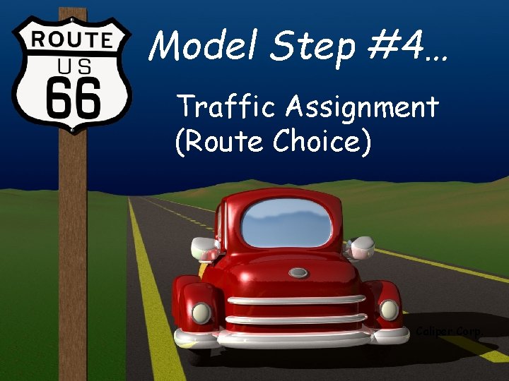 Model Step #4… Traffic Assignment (Route Choice) Caliper Corp. 
