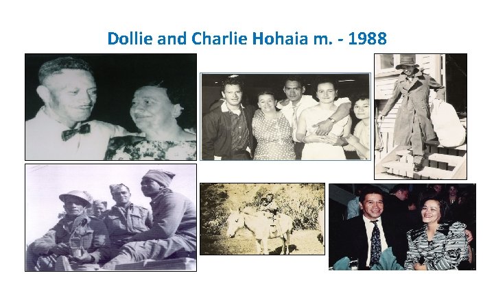 Dollie and Charlie Hohaia m. - 1988 