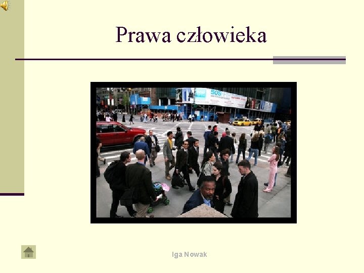 Prawa człowieka Iga Nowak 