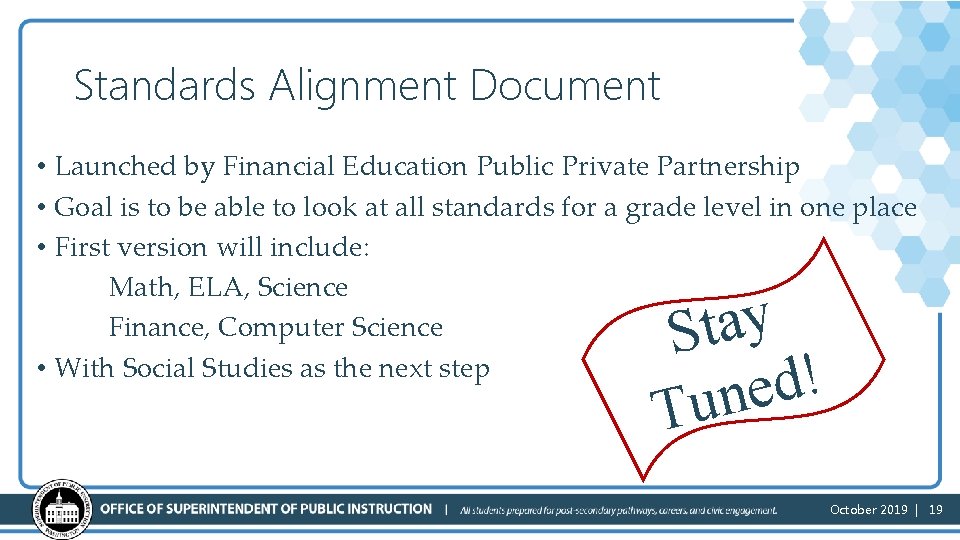 Standards Alignment Document • Launched by Financial Education Public Private Partnership • Goal is