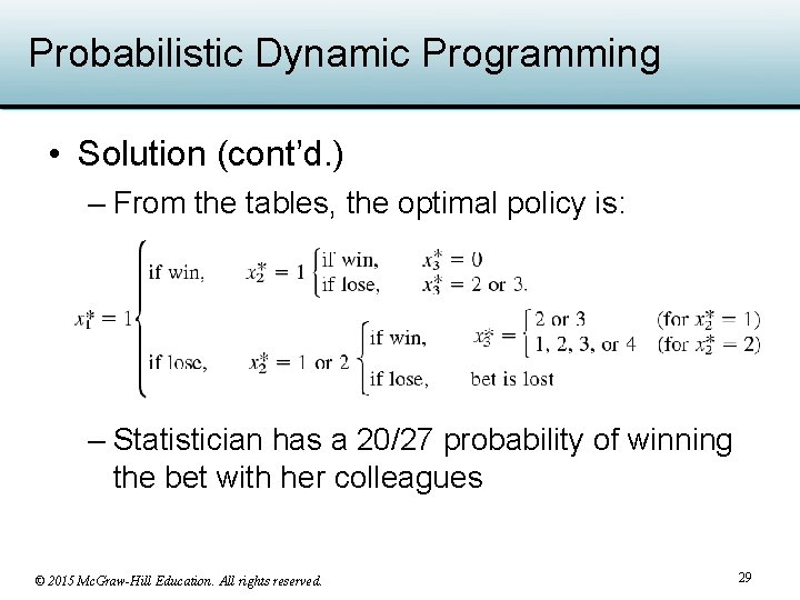 Chapter 11 Dynamic Programming 2015 Mc GrawHill Education
